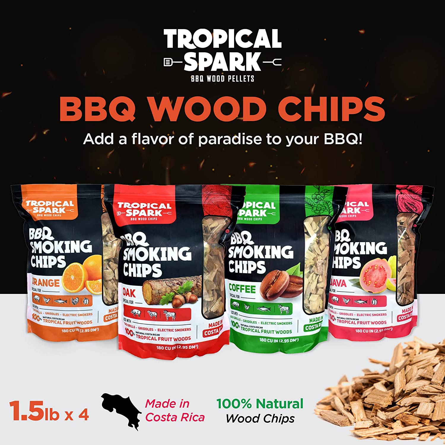 TROPICAL SPARKS CHIPS DE MADERA