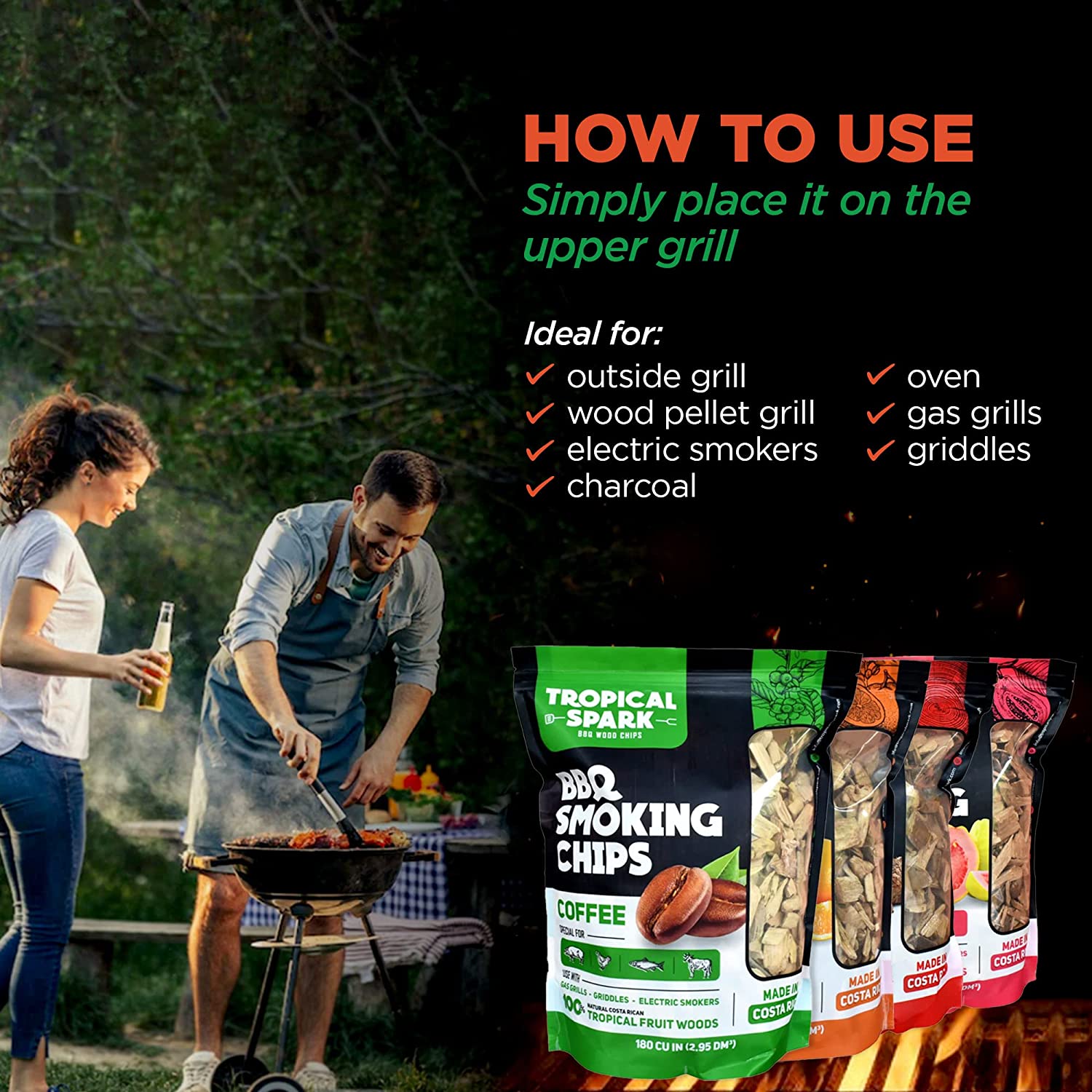 TROPICAL SPARKS CHIPS DE MADERA