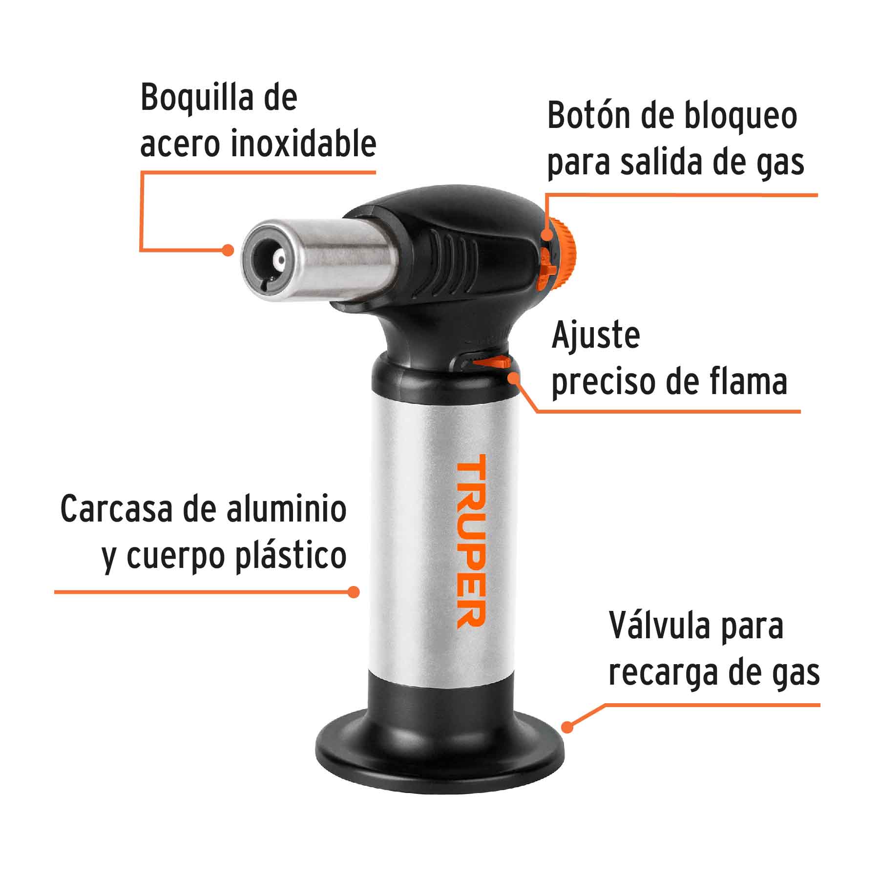 MINI SOPLETE RECARGABLE CON ENCENDIDO ELECTRONICO