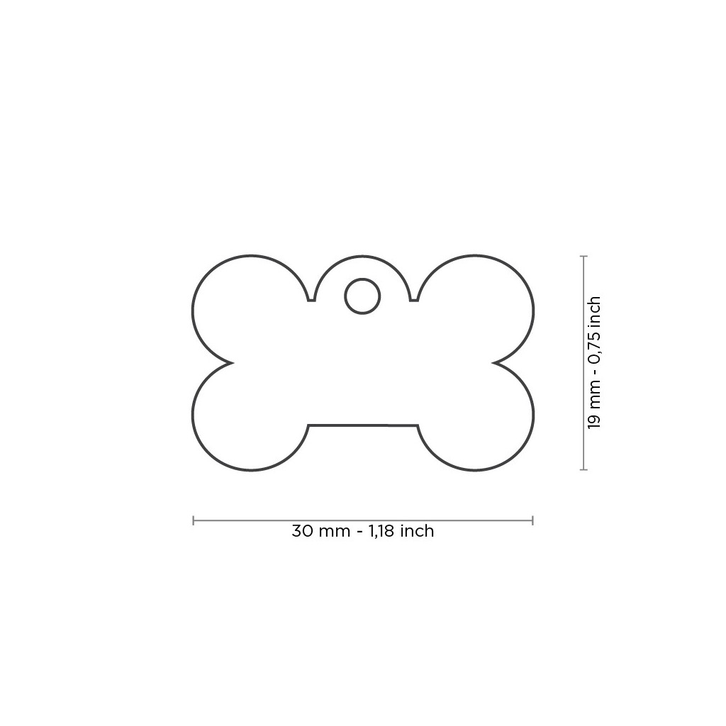 MY FAMILY TAG MEDIUM ALUMINUM BONE