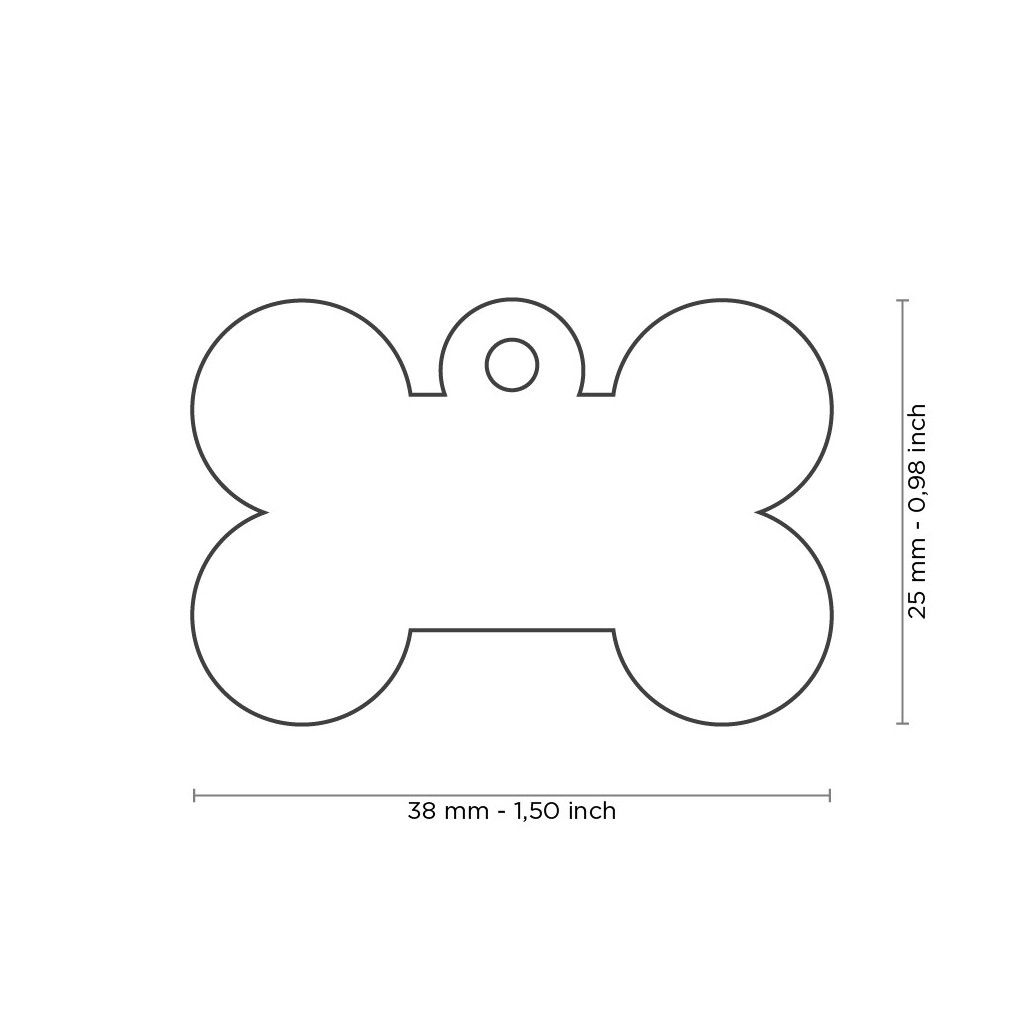 MY FAMILY TAG LARGE ALUMINUM BONE