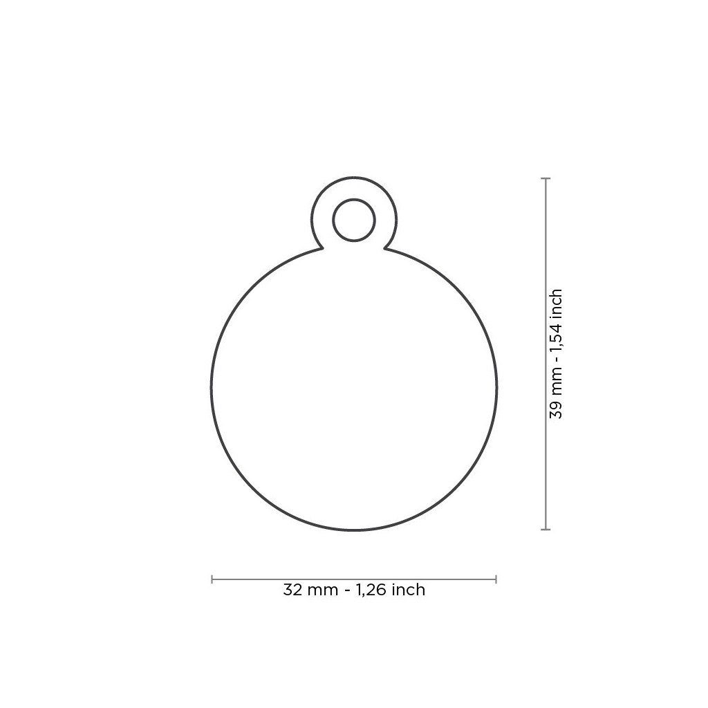 MY FAMILY TAG LARGE ALUMINUM ROUND