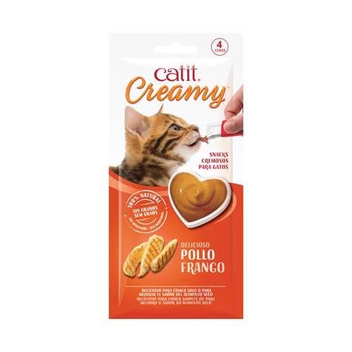 CATIT CREAMY 4 SNACKS X 10GRS PARA GATOS