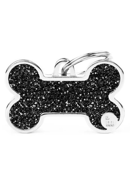 MY FAMILY TAG SHINE XL BONE GLITTER