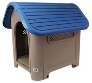 CASA PARA PERRO ARMABLE TECHO CURVO AZUL (30&quot;largo*23&quot;ancho*26&quot;alto)