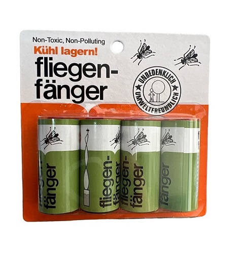 TRAMPA CAZA MOSCAS FLIEGEN FANGER BLISTER 4 TUBITOS