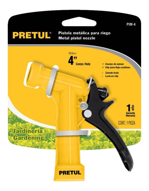PISTOLA PLASTICA PRETUL PARA RIEGO 4&quot;
