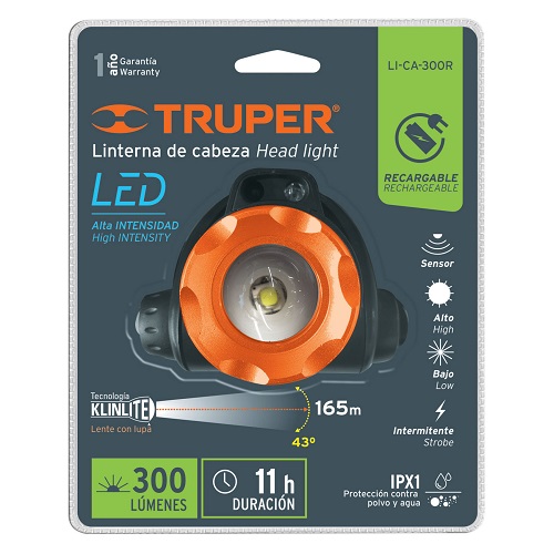 LINTERNA DE LED RECARGABLE 290 LUMENES