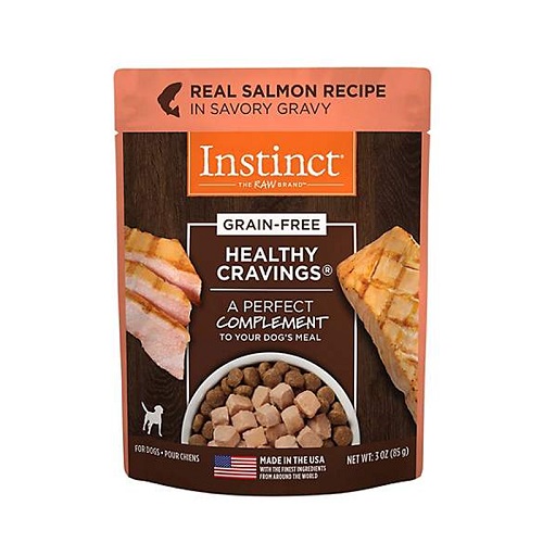 INSTINCT HEALTHY CRAVINGS SALMON POUCHES DOG 3OZ