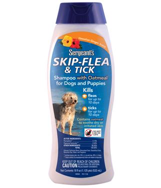 SHAMPOO SERGEANTS SKIP-FLEA &amp;TICK WITH OATMEAL FOR DOGS AND PUPPIES