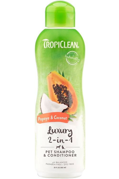 SHAMPOO TROPICLEAN PAPAYA &amp; COCONUT 12 OZ