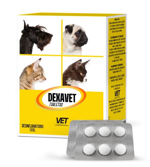 DEXAVET TABLETA DESINFLAMATORIO x 6 TABLETAS