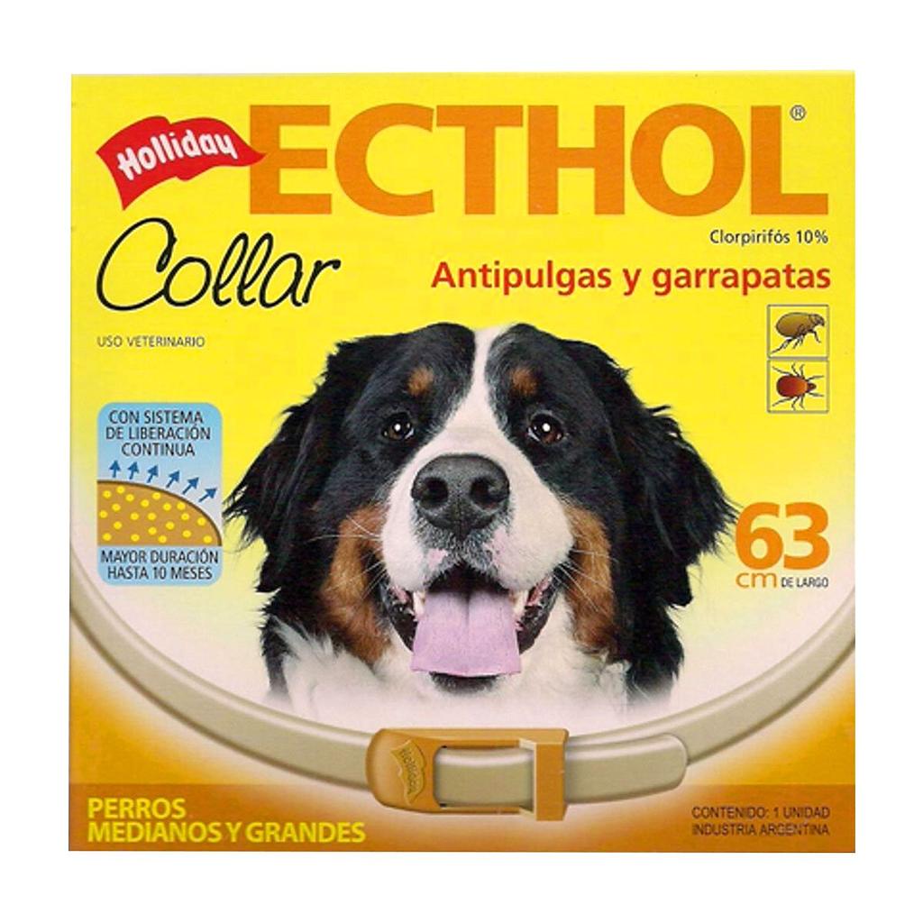 ECTHOL COLLAR ANTIPULGAS Y GARRAPATAS PERROS MEDIANOS Y GRANDES