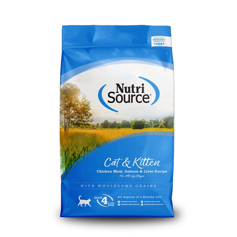 NUTRI SOURCE CAT &amp; KITTEN CHICKEN MEAL, SALMON &amp; LIVER