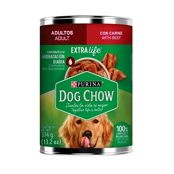 DOG CHOW ALIMENTO HUMEDO LATA FESTIVAL DE TROZOS DE CARNE