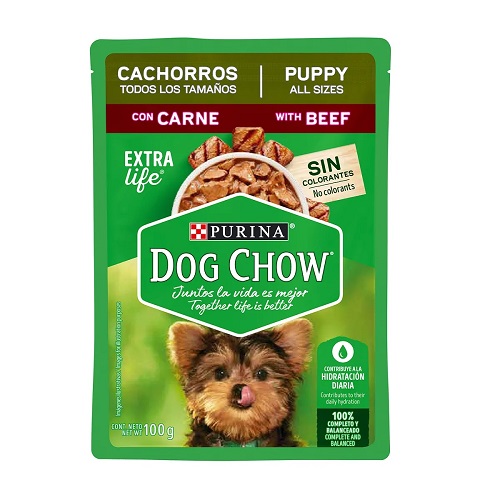 DOG CHOW ALIMENTO HUMEDO CARNE  POUCH 100 GR
