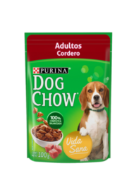 DOG CHOW ALIMENTO HUMEDO ADULTO CORDERO POUCH 100GRS