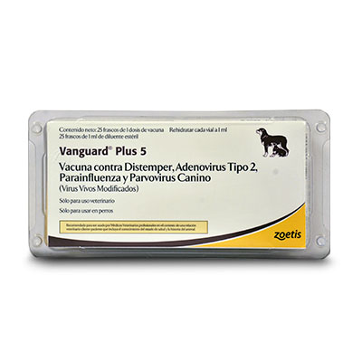 VACUNA CUADRUPLE CANINA PLUS 5 ZOETIS