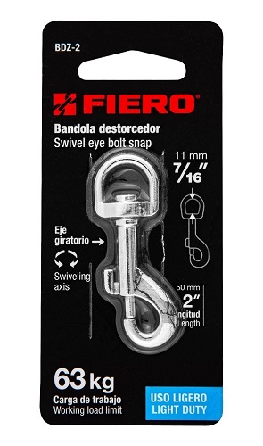BANDOLA DESTORCEDOR FIERO 2&quot;-70KG-7/16&quot;