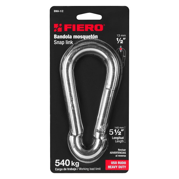 BANDOLA MOSQUETON FIERO 1/2&quot;-5 1/2&quot; 540KG