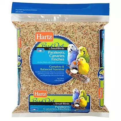HARTZ BIRD DIET FOR SMALL BIRDS 4 LBS