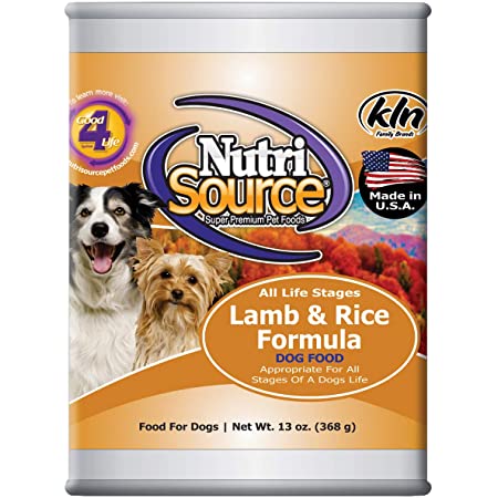 NUTRI SOURCE LAMB &amp; RICE LATA 13 OZ