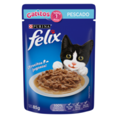 FELIX POUCH GATITOS PESCADO EN SALSA 85 GR