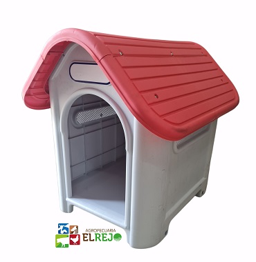 CASA PARA PERRO ARMABLE TECHO CURVO ROSADO  (30&quot;largo*23&quot;ancho*26&quot;alto)