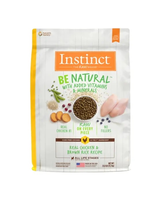 INSTINCT BE NATURAL CHICKEN &amp; BROWN RICE DOG