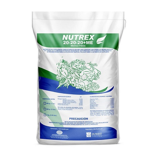 ABONO FOLIAR NUTREX 20-20-20+ME