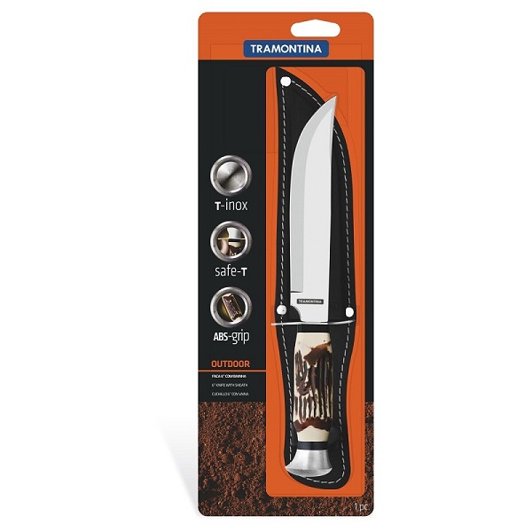 PUÑAL SPORT VAINA SINTETICA TRAMONTINA 5&quot;