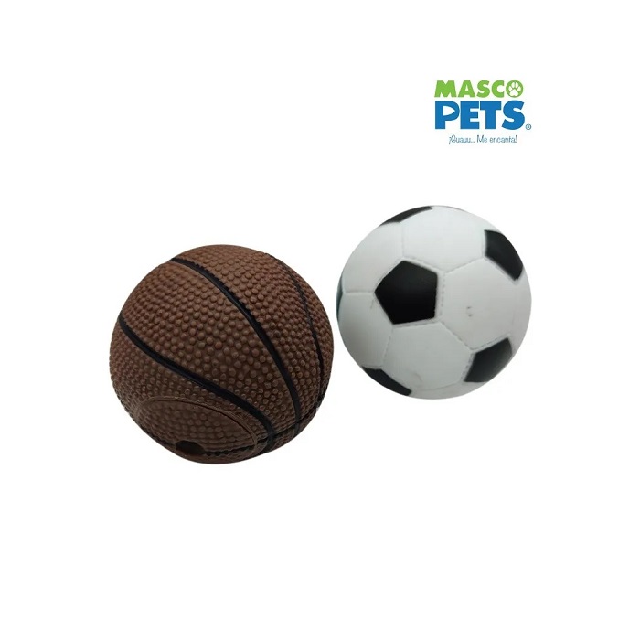 JUGUETE PARA PERRO PELOTA FOOTBALL 7.5 CM