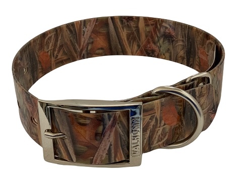 COLLAR PARA PERRO VALHOMA 1 1/2&quot; ANCHO CAMUFLAGEADO OTOÑO