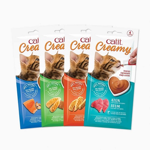 CATIT CREAMY 4 SNACKS X 10GRS PARA GATOS