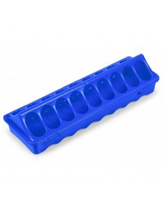 COMEDERO SAFARI ALARGADO CON 28 HUECOS PLASTICO 40 CMS