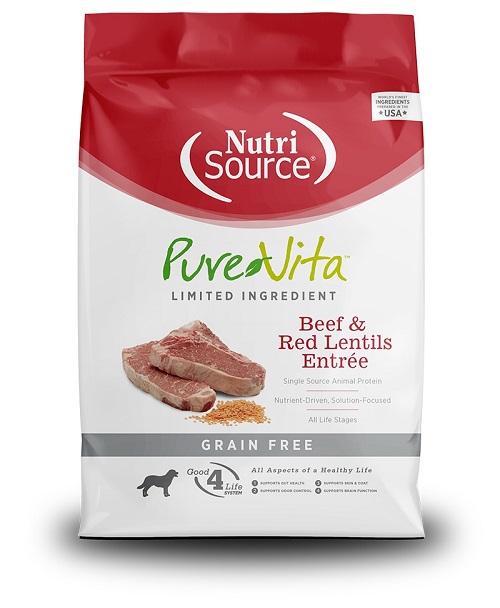 NUTRI SOURCE PURE VITA BEEF &amp; RED LENTILS