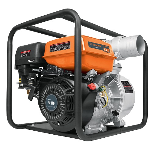 MOTOBOMBA TRUPER CON MOTOR A GASOLINA 4&quot; 9 HP