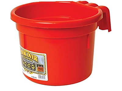 COMEDERO CON GANCHO LITTLE GIANT 8 LITROS ROJO