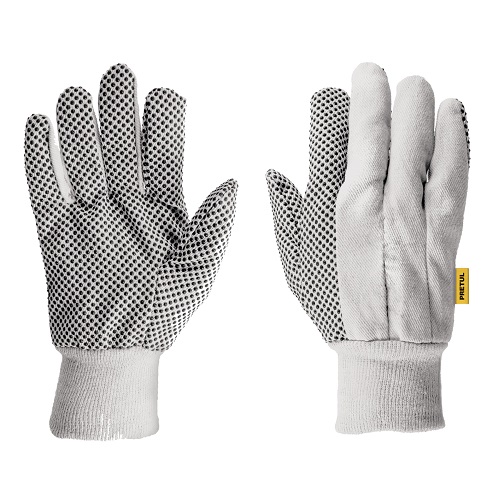 GUANTES PRETUL PARA JARDINERIA DE ALGODON PUNTOS PVC PAR