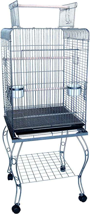 JAULA PARA AVES ALFA OPEN PLAY TOP 20&quot;X20&quot;X58&quot;