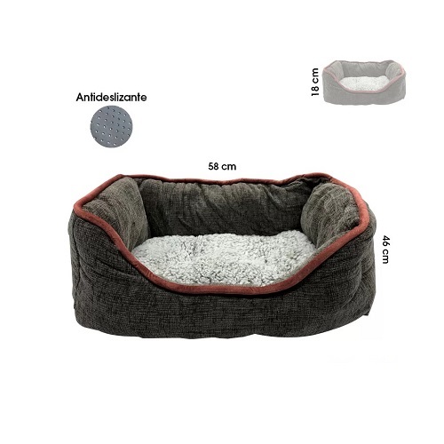 CAMA PARA MASCOTA SUPER ACOLCHONADA 58*46 CM