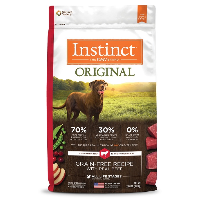 INSTINCT ORIGINAL GRAIN - FREE BEEF 20 LIBRAS