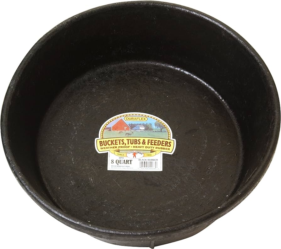 COMEDERO PARA CABALLO DE HULE LITTLE GIANT 8 QUARTS