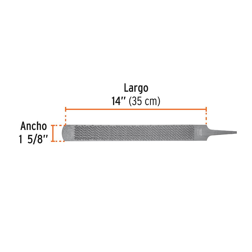 LIMA ESCOFINA PARA HERRAR CON ZANCO 14&quot; TRUPER