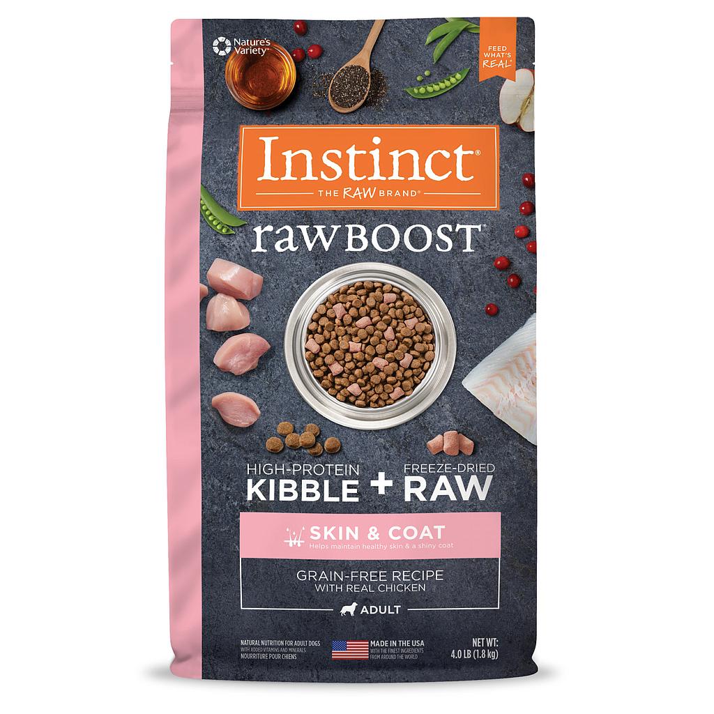 INSTINCT RAW BOOST GRAIN FREE CHICKEN SKIN &amp; COAT