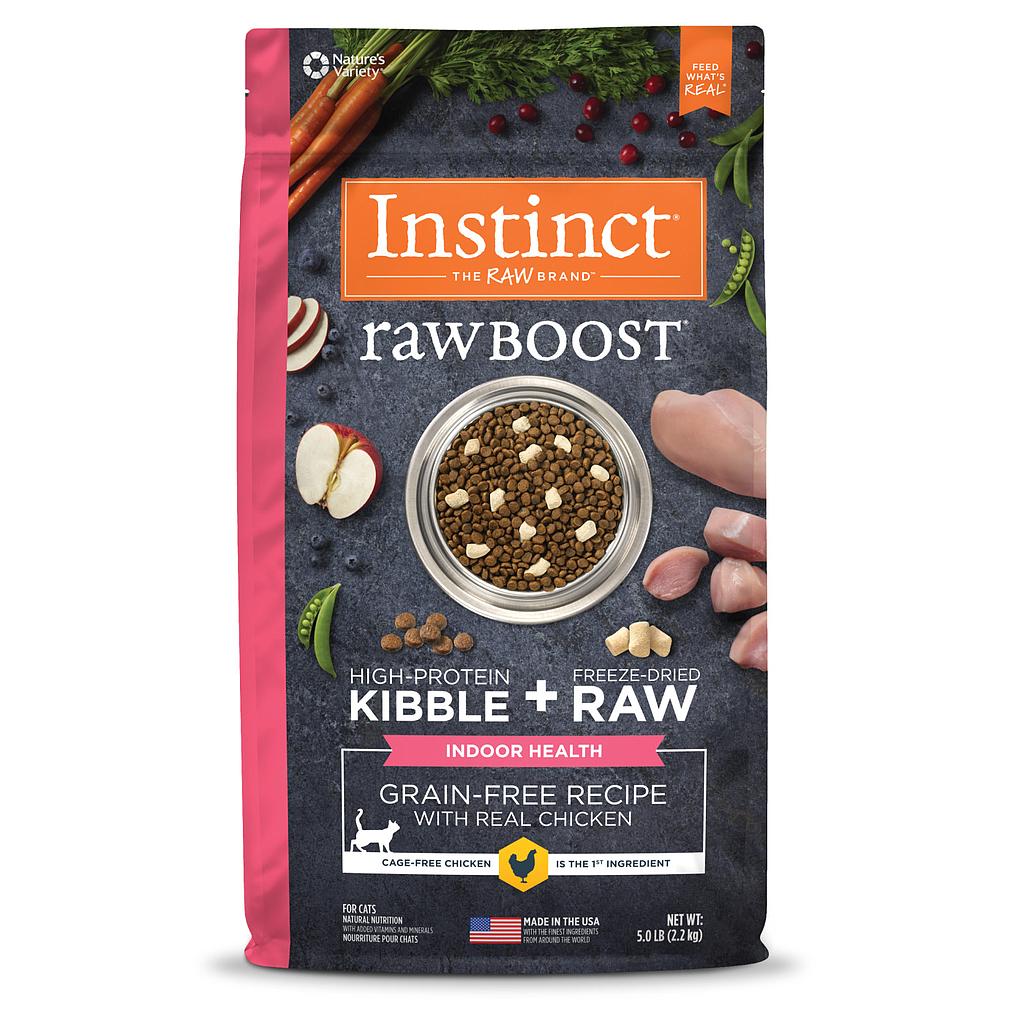 INSTINCT RAW BOOST GRAIN FREE CHICKEN INDOOR CATS 5 LIBRAS