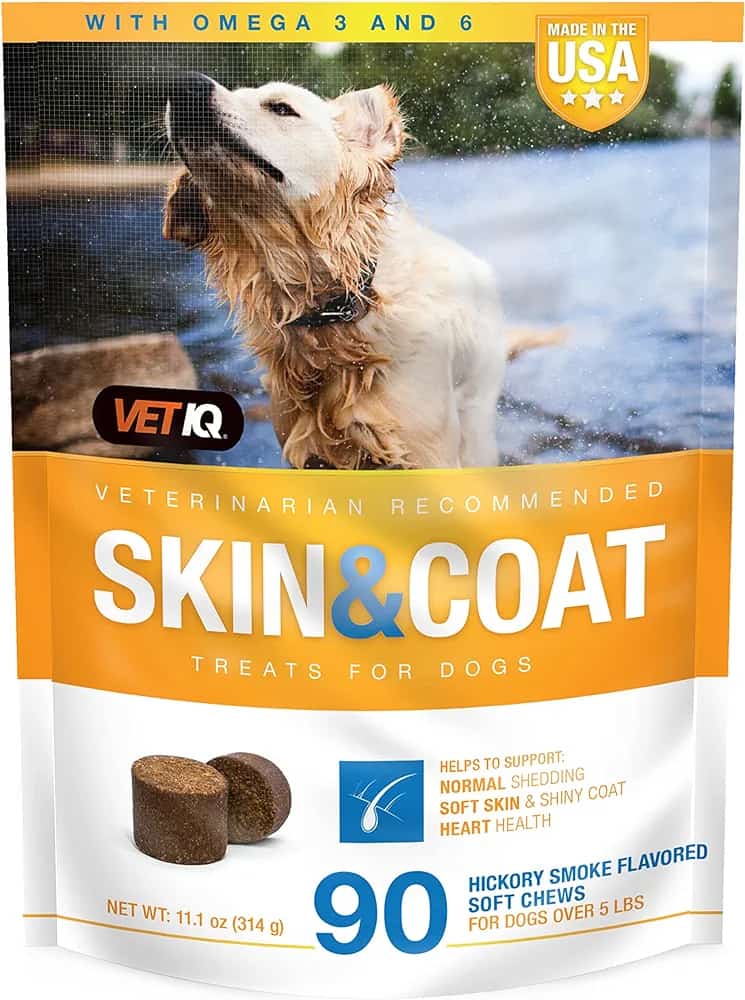 VET IQ SKIN &amp; COAT 11.1 ONZ 90 SOFT CHEWS