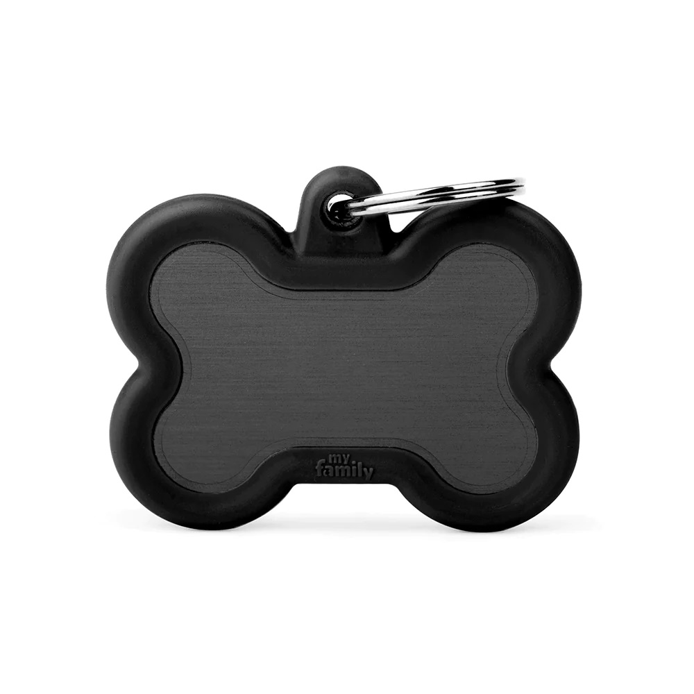 MY FAMILY TAG BONE ALUMINIUM WITH RUBBER