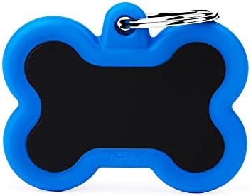 MY FAMILY TAG XL BLACK BONE ALUMINIUM WITH RUBBER