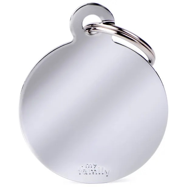 MY FAMILY TAG CHROME ROUND
